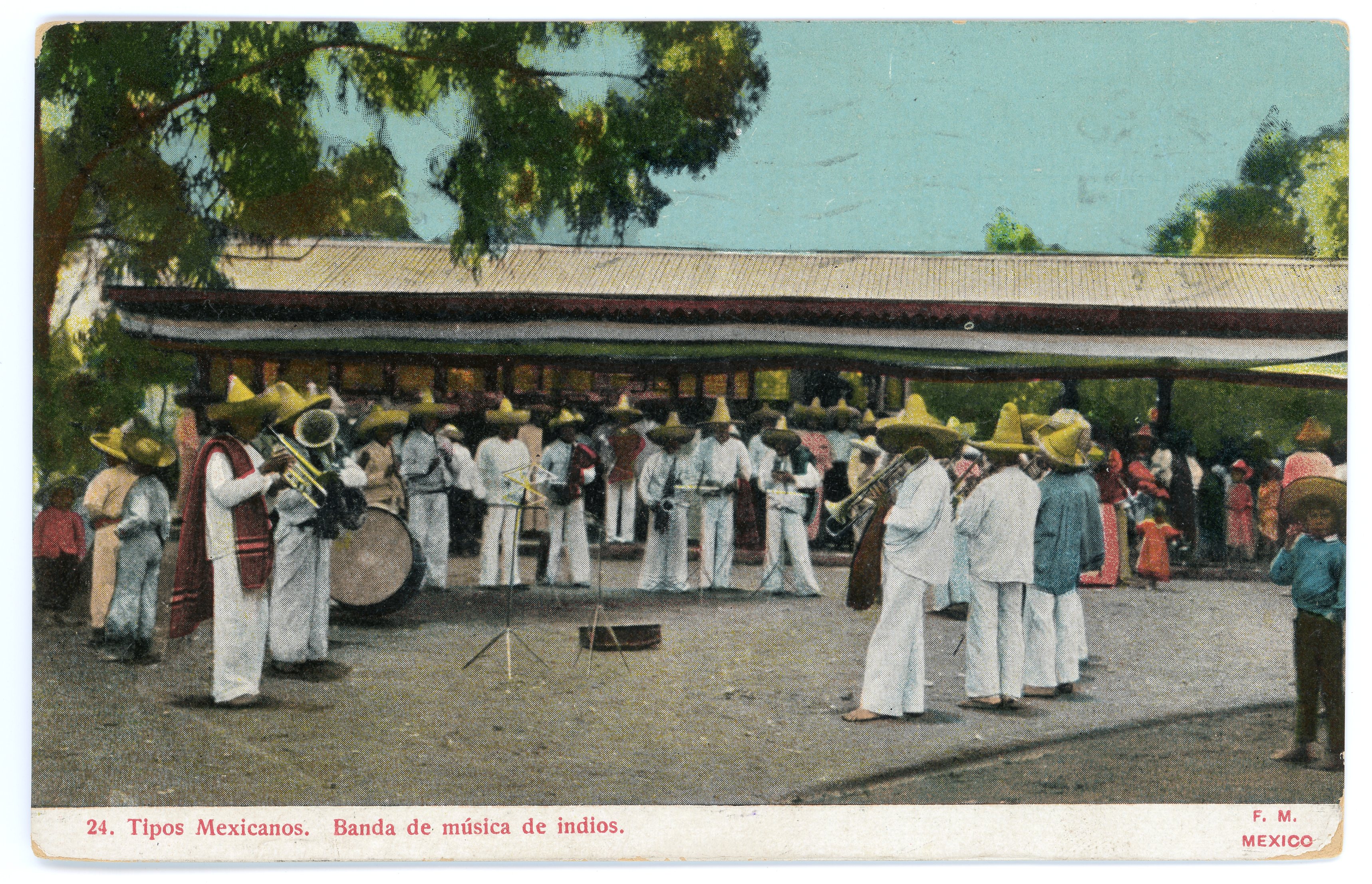 Tipos Mexicanos. Banda de música de indios.