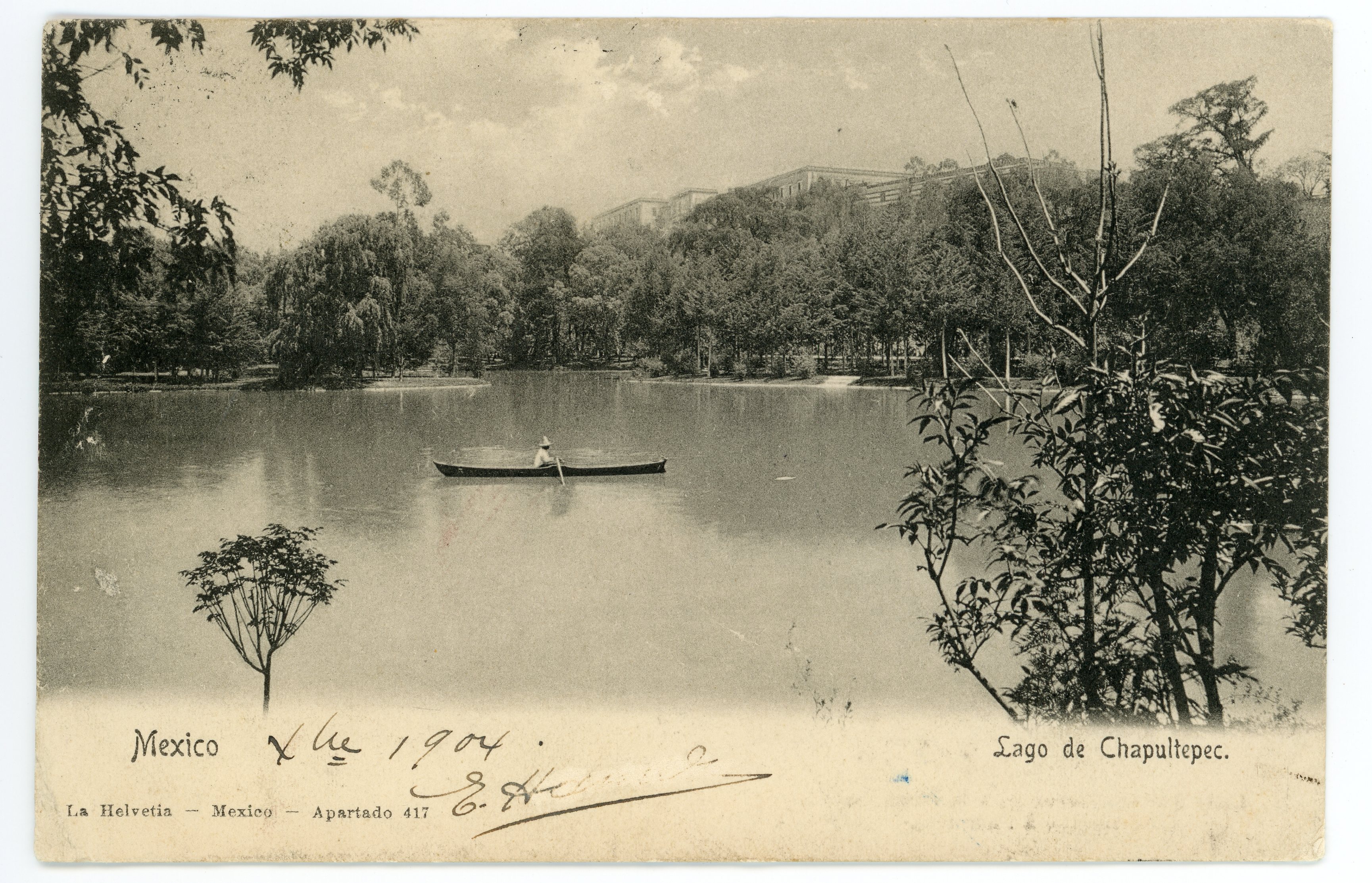Mexico. Lago de Chapultepec.